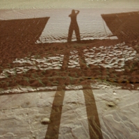 Shadow in the sand