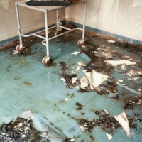 Deserted hospital room