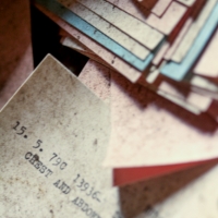 Old typed patient cards