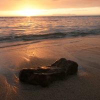 Gordon\'s Bay sunset over ocean